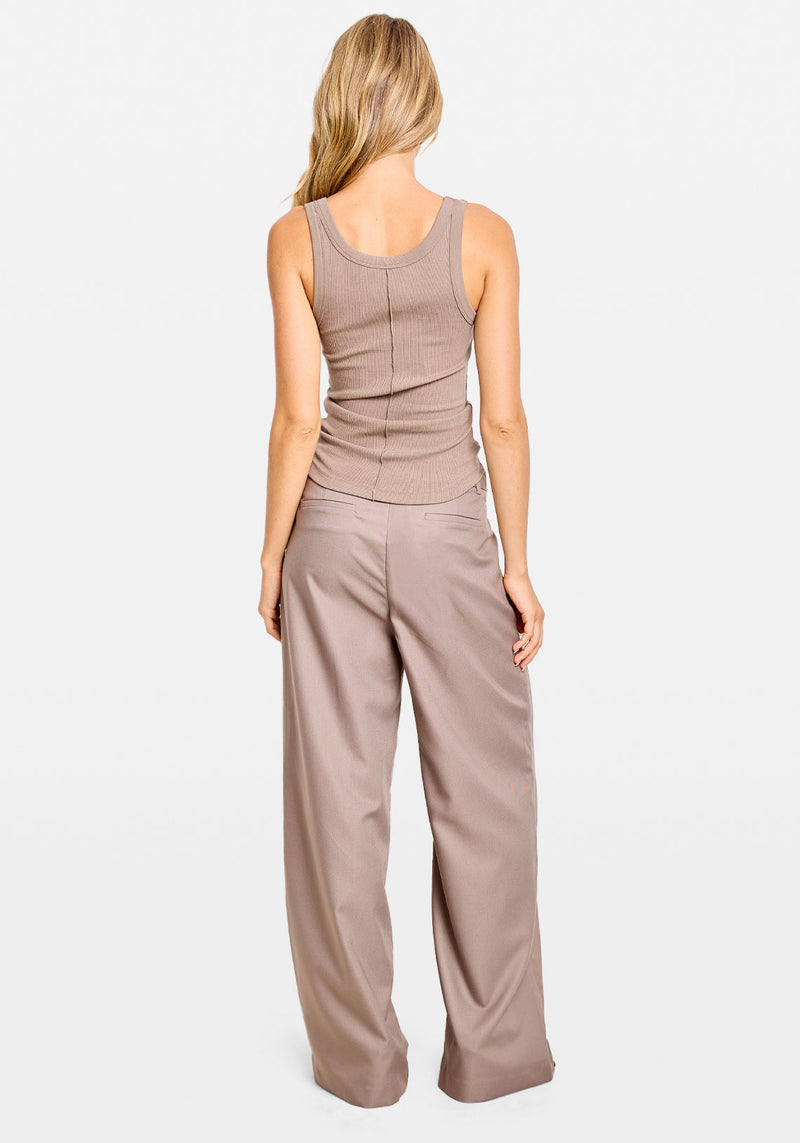 SCOOP TANK TAUPE