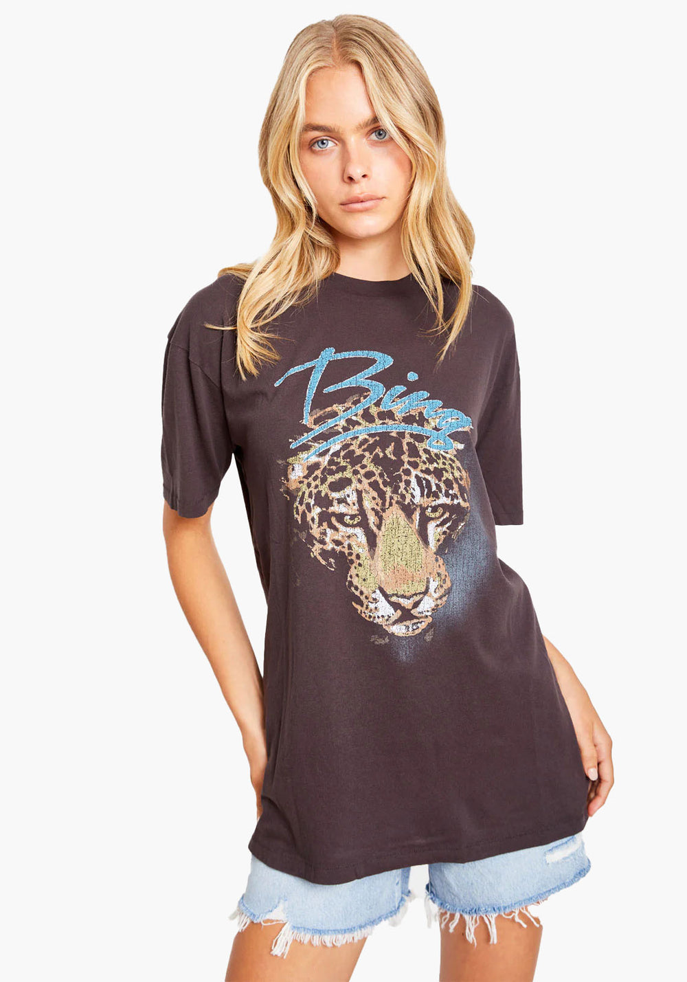 WALKER TEE LEOPARD VINTAGE BLACK