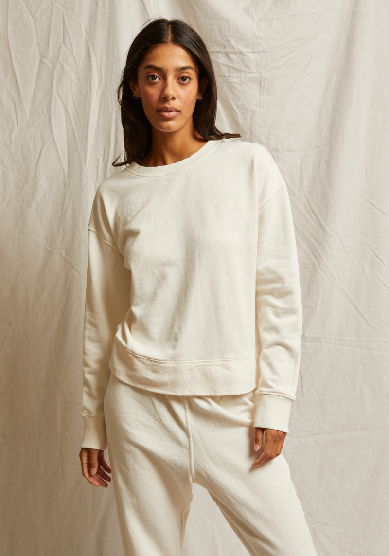 TYLER PULLOVER BRIGHT IVORY