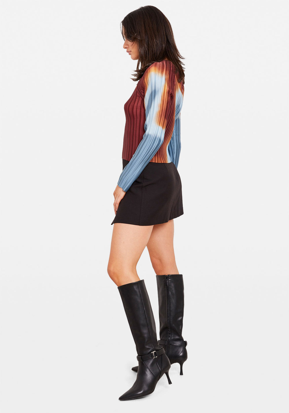 BOX PLEAT RAGLAN TOP BURN
