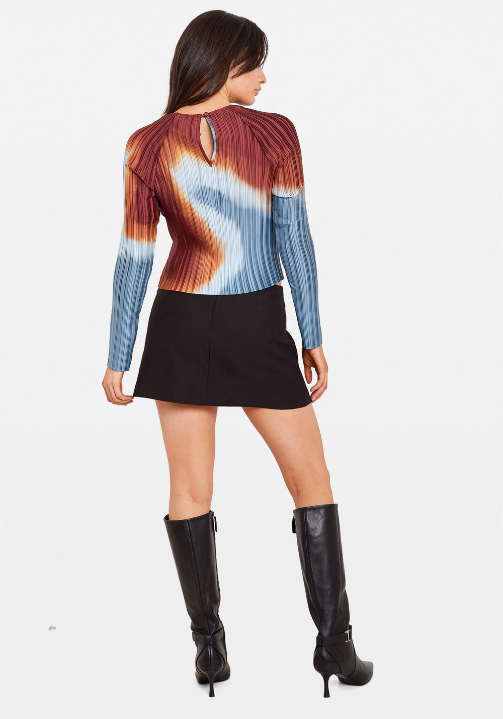 BOX PLEAT RAGLAN TOP BURN