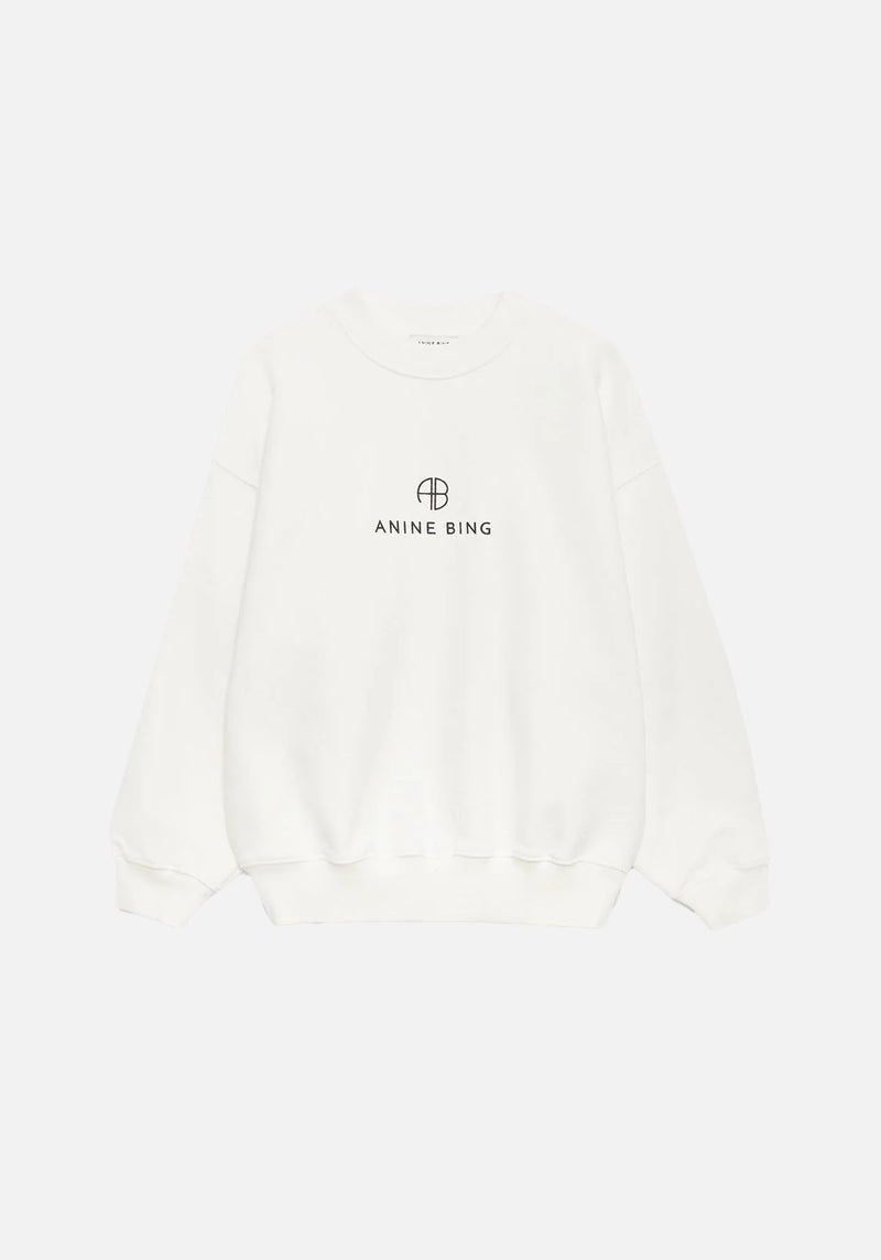 JACI SWEATSHIRT MONOGRAM IVORY