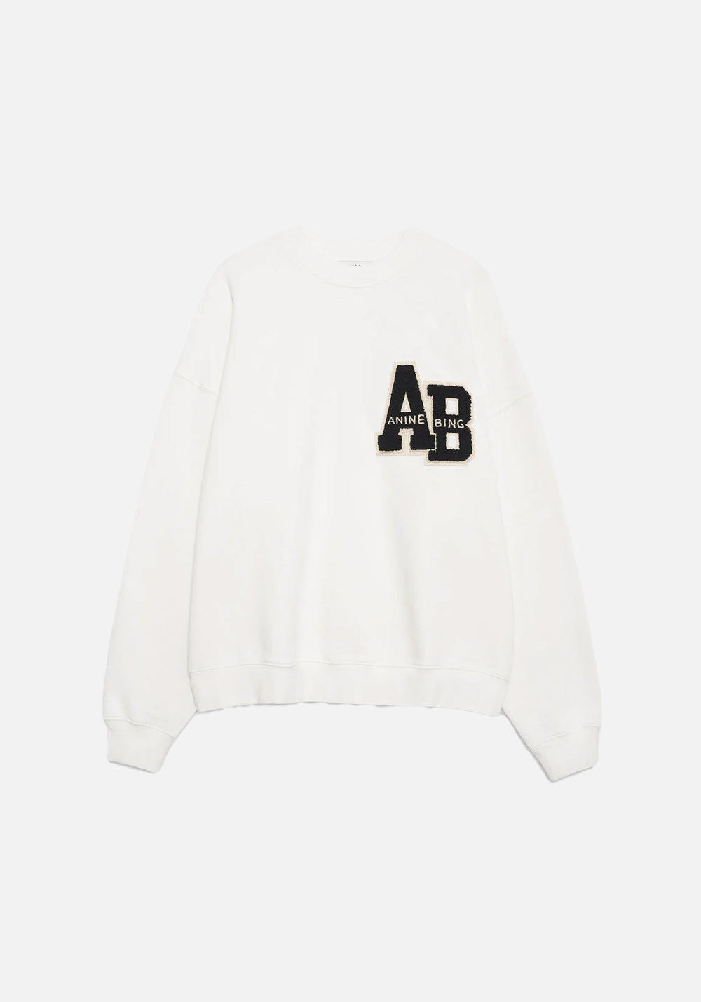 MILES SWEATSHIRT LETTERMAN OFF WHITE