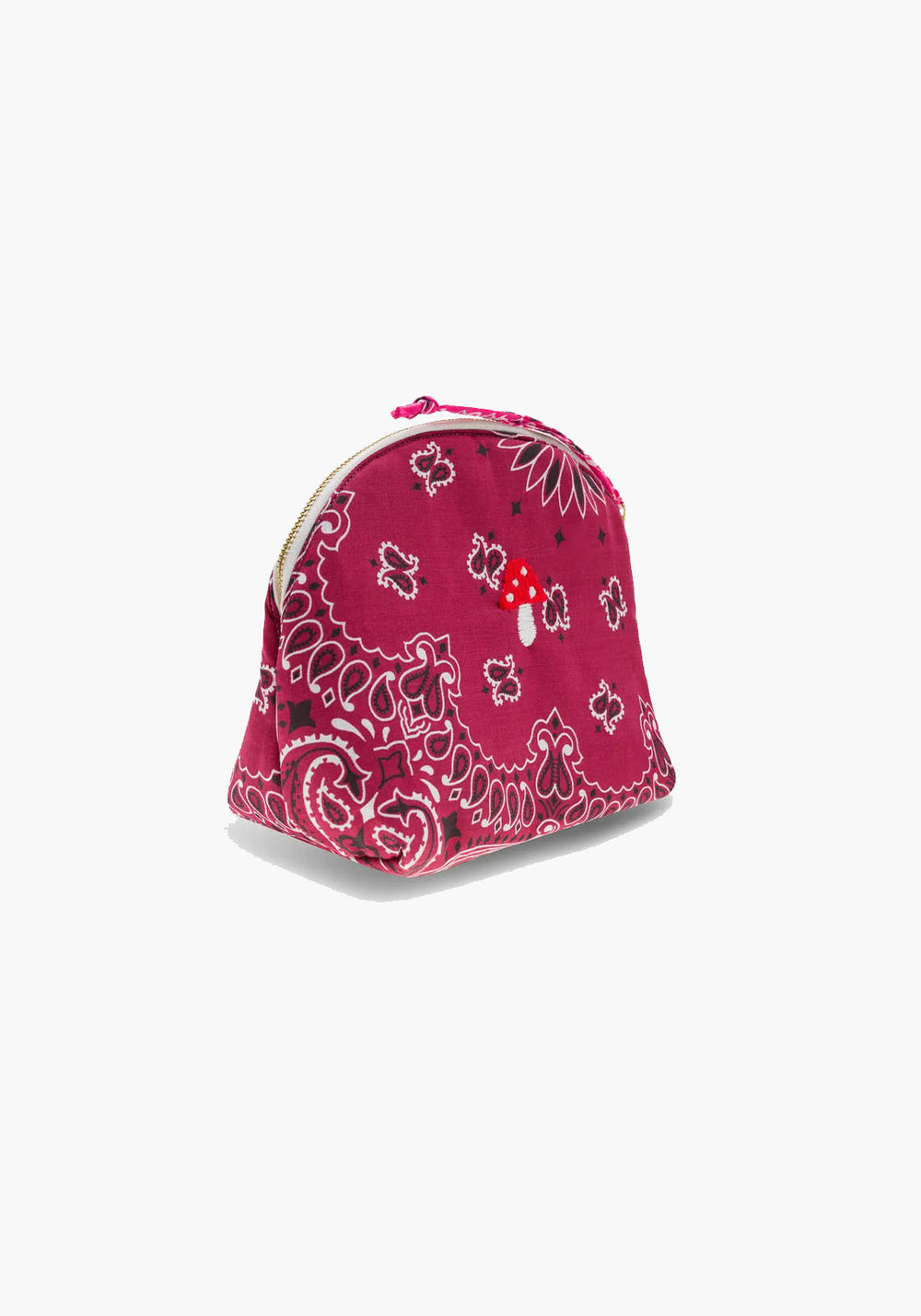 MINI ZIPPED POUCH CHAMPI BORDEAUX FUCHSIA