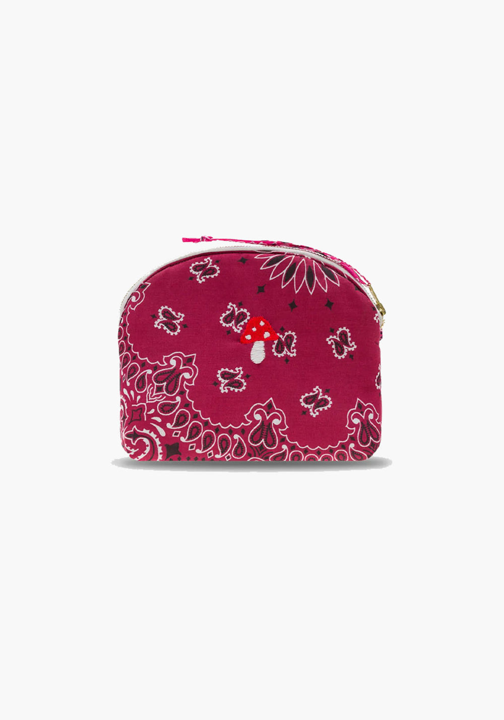 MINI ZIPPED POUCH CHAMPI BORDEAUX FUCHSIA