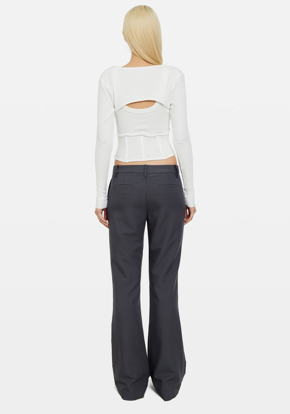 PRIMA CORSET LS TOP WHITE