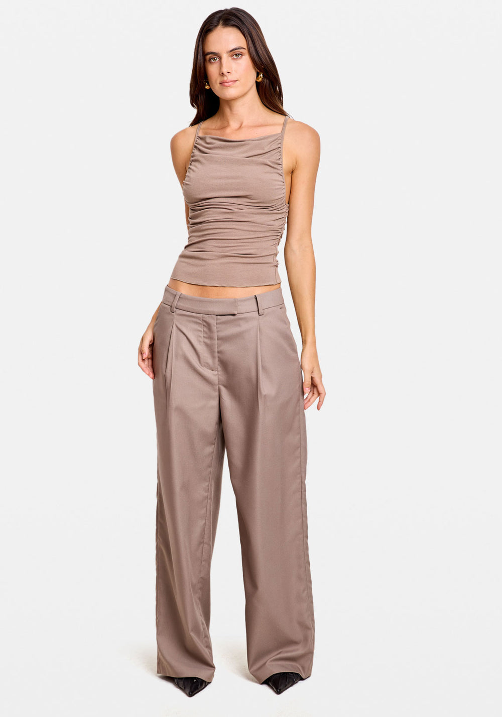 DRAPED BOAT TOP TAUPE