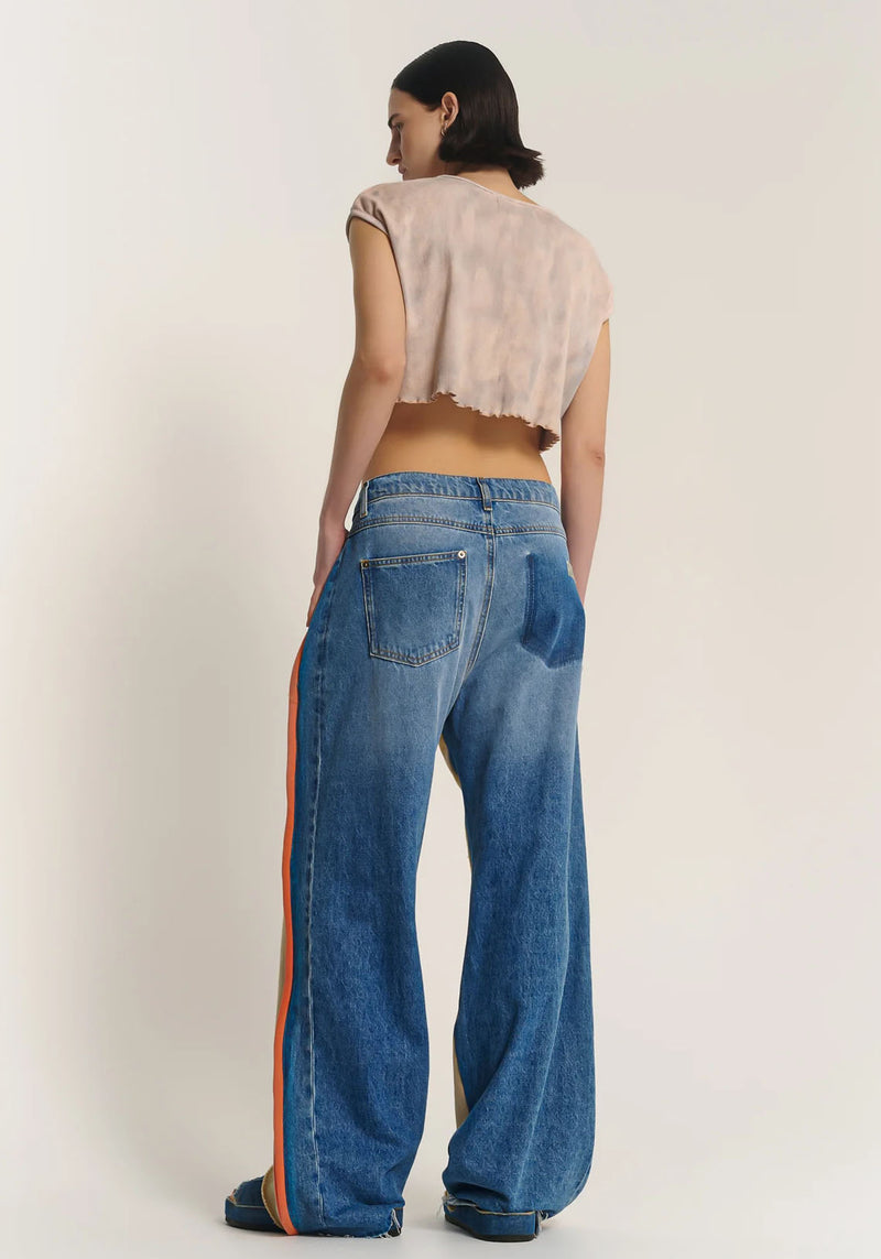 DENIM PATCH JEAN