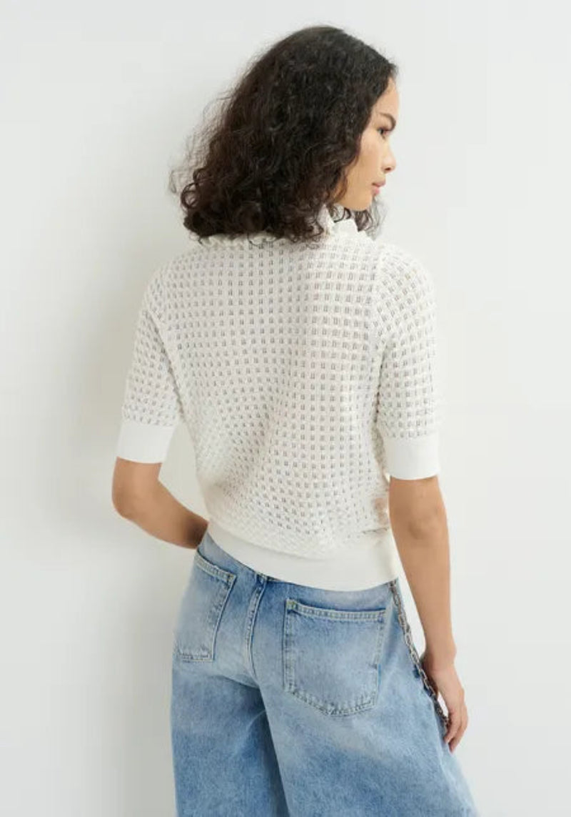 HEMIRATES KNITTED POLO OFF WHITE