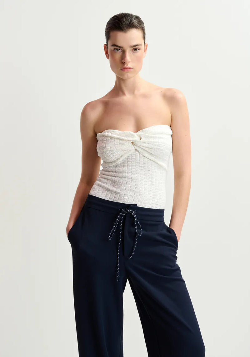 HOLO KNITTED TOP OFF WHITE