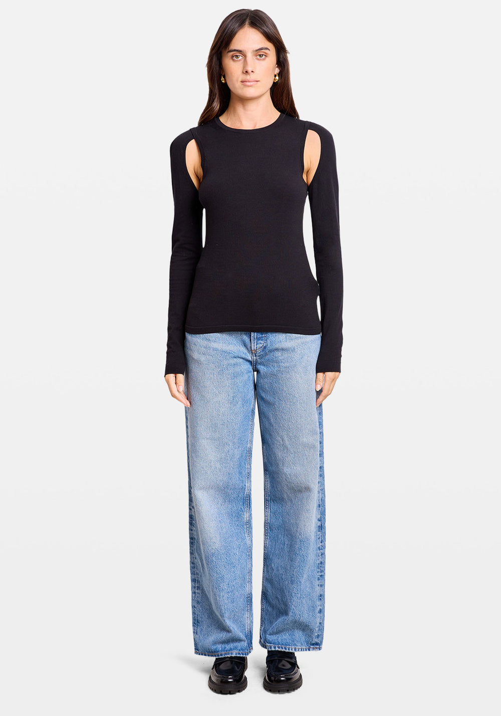 CUTOUT CREW BLACK
