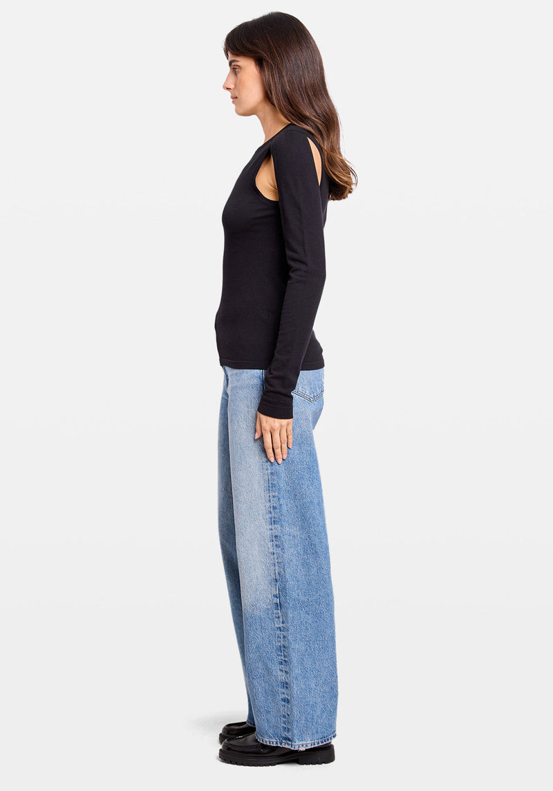 CUTOUT CREW BLACK