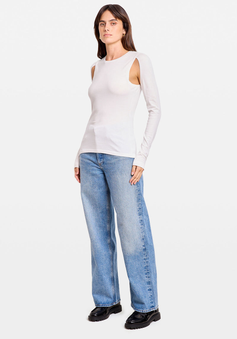 CUTOUT CREW OPTIC WHITE