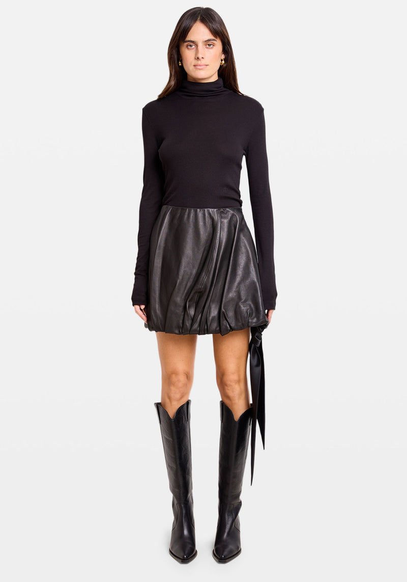 LTR BUBBLE SKIRT BLACK