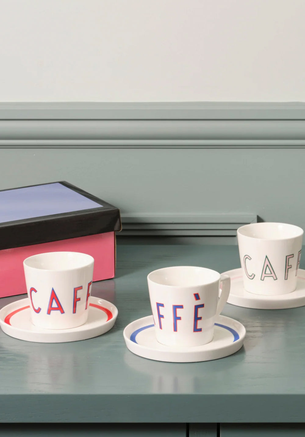 CAFFE COFFEE/TEA CUP SET