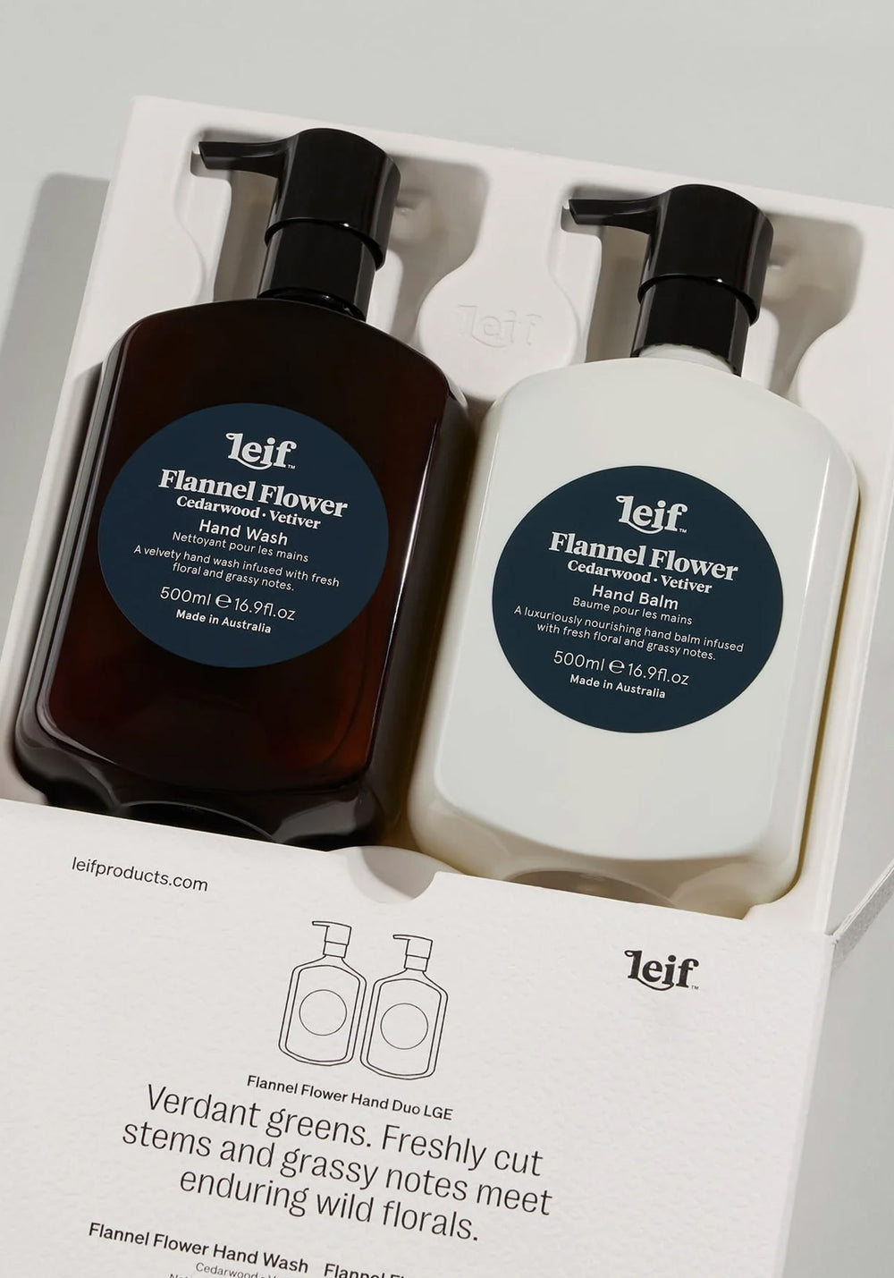 LIMITED EDITION HOLIDAY FLANNEL FLOWER HAND DUO LGE