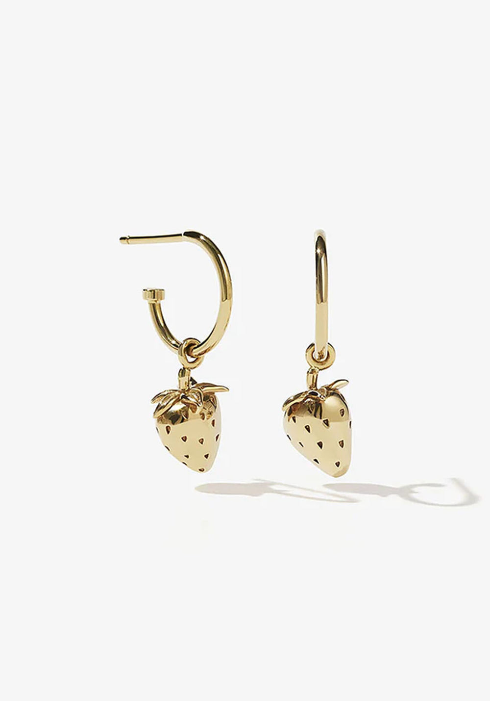 STRAWBERRY CHARM HOOPS