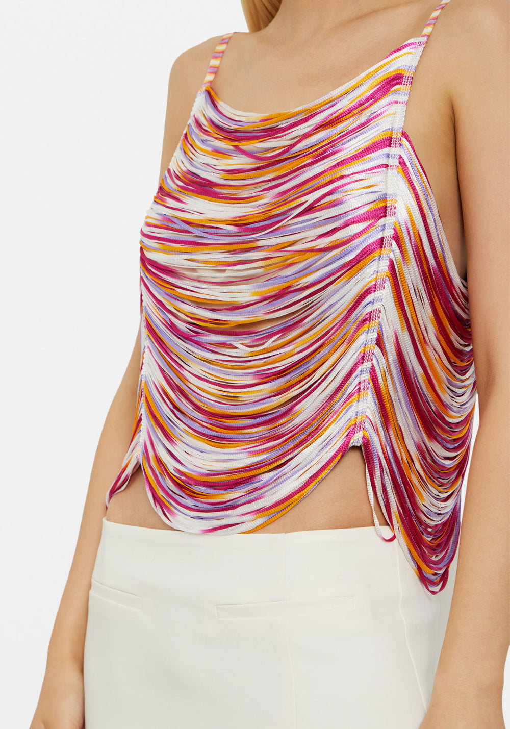 BV00F8 TOP MUTLI COLOUR SPACE DYED