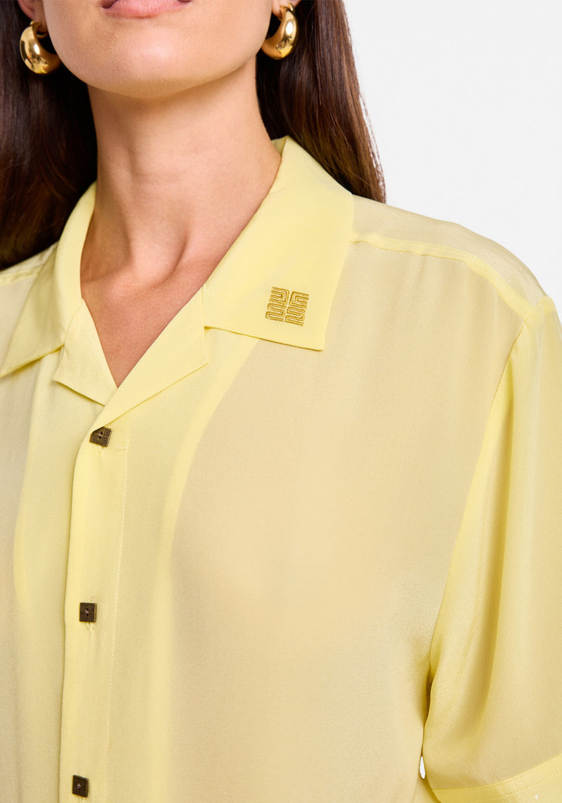 LOTUS EMBROIDED SS SHIRT