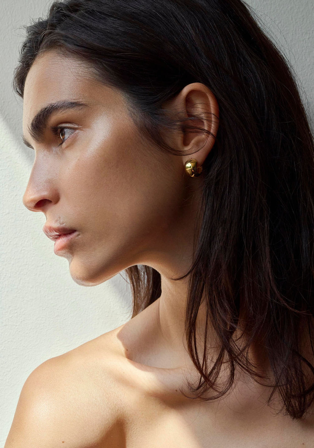 REFLECTION SMALL HOOPS GOLD