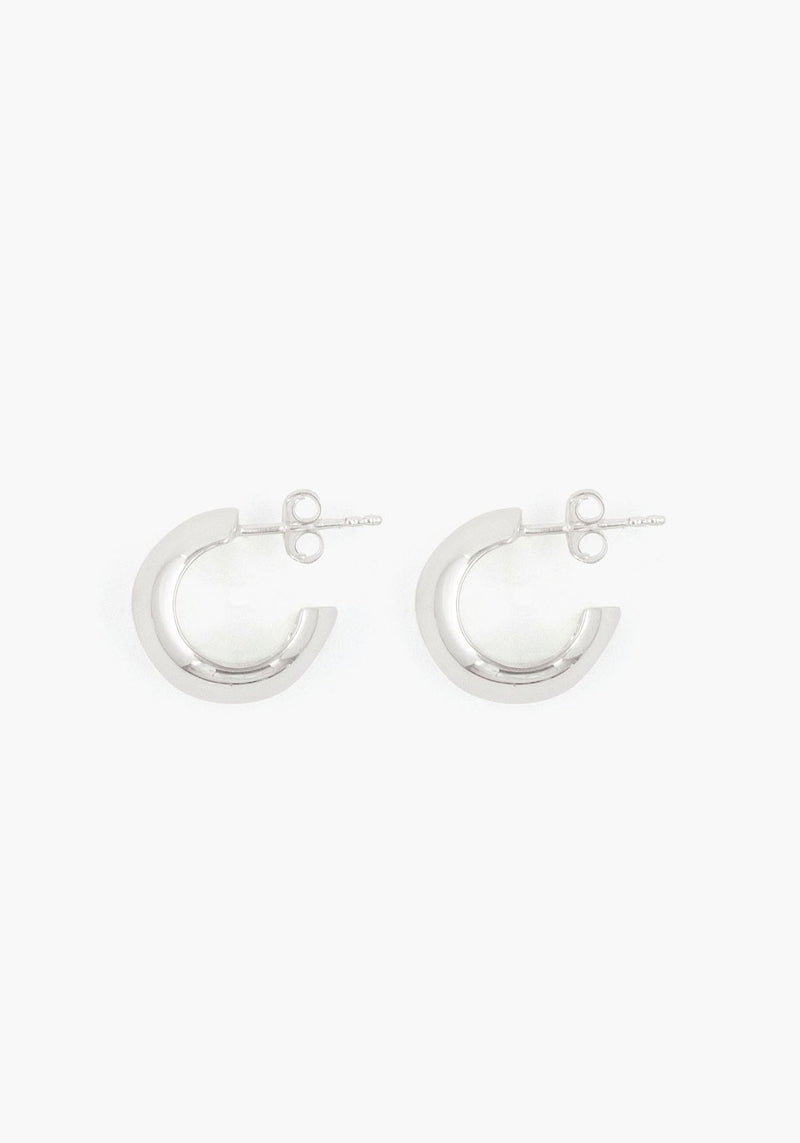 REFLECTION SMALL HOOPS SILVER