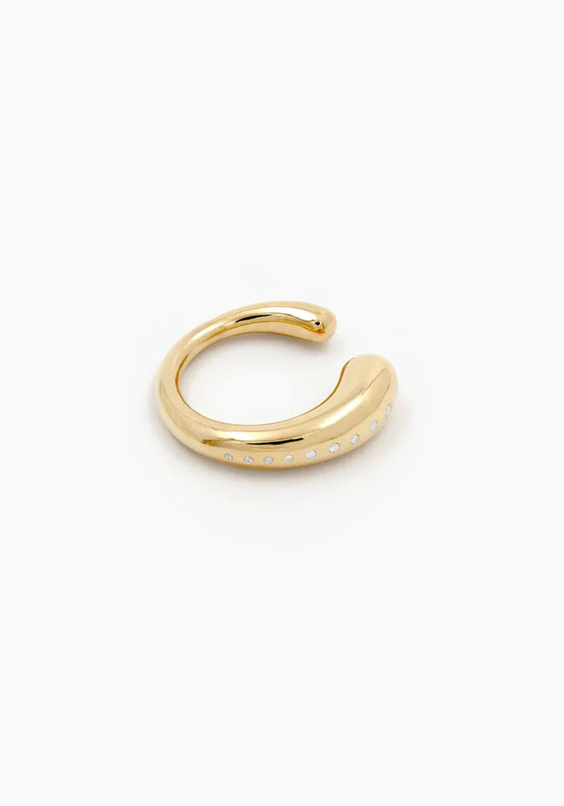 OCULUS 11028 925 STERLING SILVER WITH 18K GOLD PLATING RING