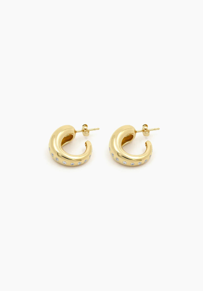 OCULUS 12087 BRASS WITH 18K GOLD PLATING HOOPS