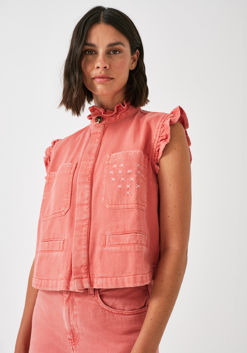 DEAR PABLO WAISTCOAT MINERAL RED