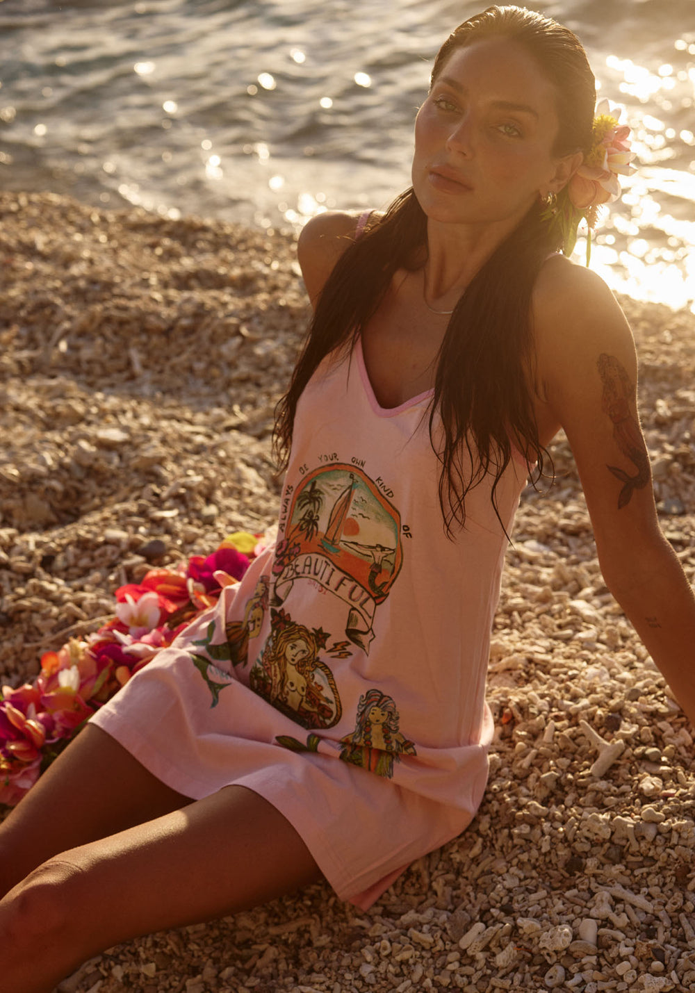 THE LOVE RULES MINI DRESS - PINK