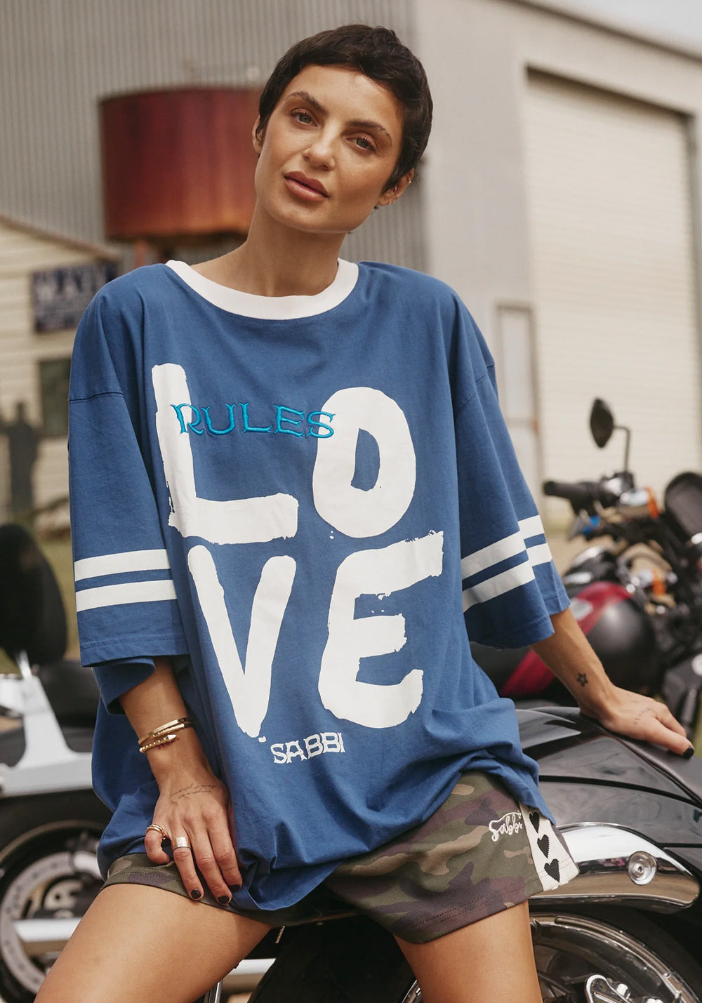 LOVE REV TEE BLUE