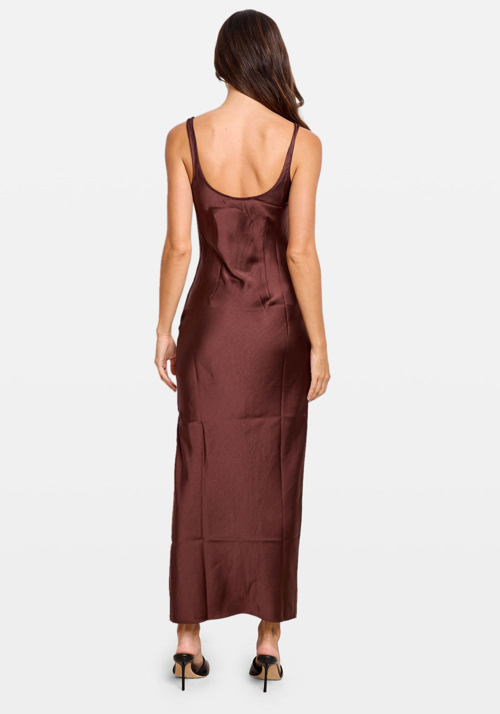 SUNNA DRESS  BROWN STONE