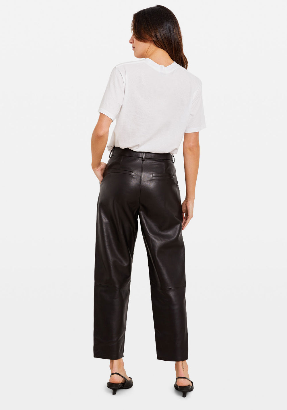 BECKY LEATHER TROUSER BLACK