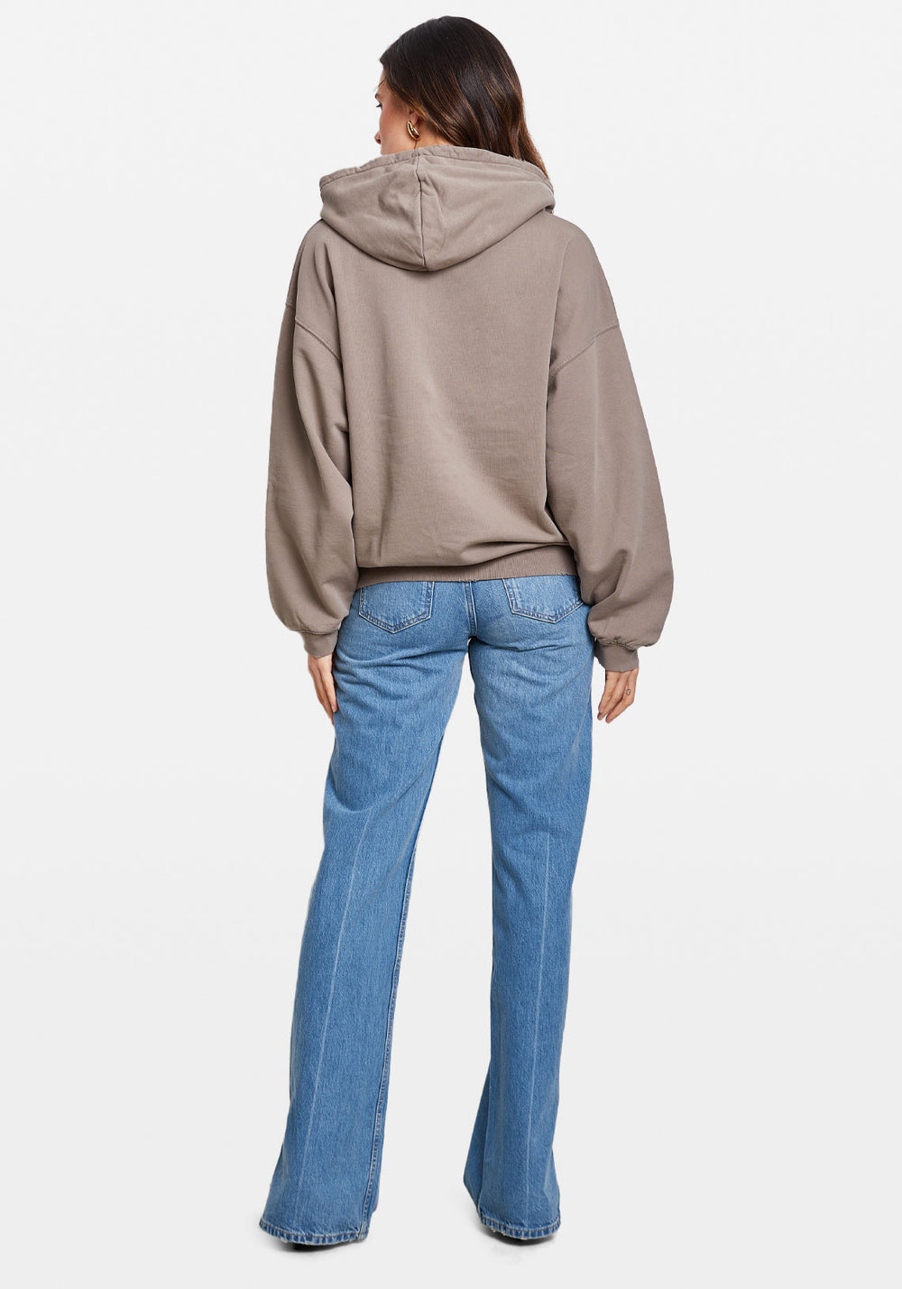 harvey hoodie woman grey in cotton