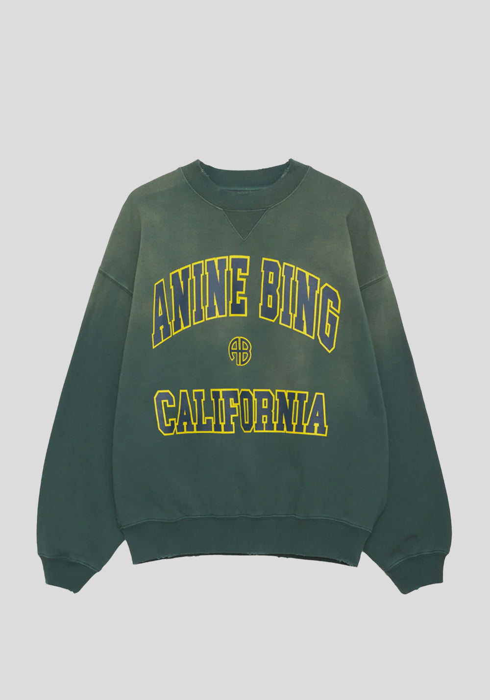 JACI SWEATSHIRT ANINE BING CALIFORNIA WASHED FADED GREEN | Anine