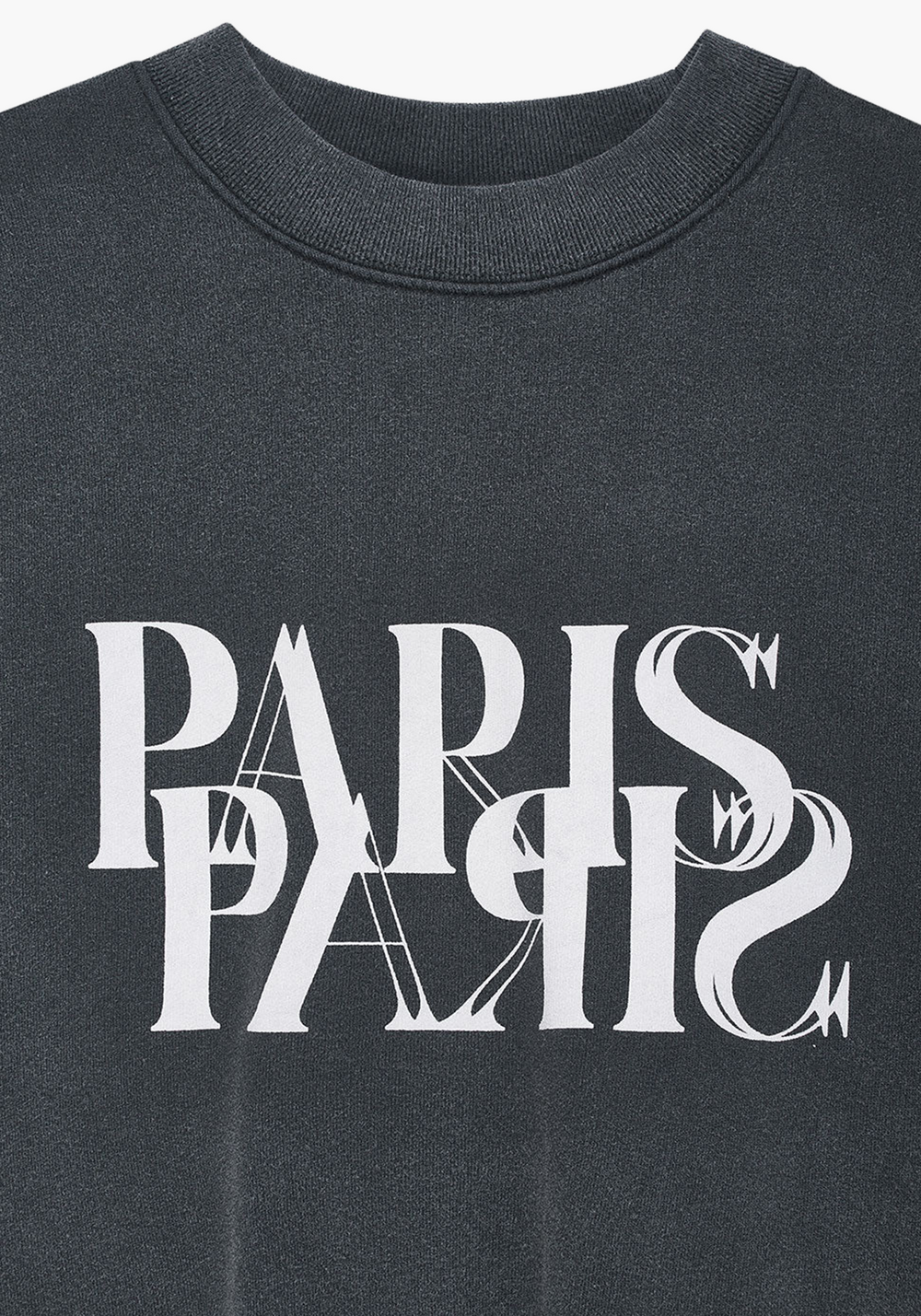 JACI SWEATSHIRT PARIS WASHED BLACK