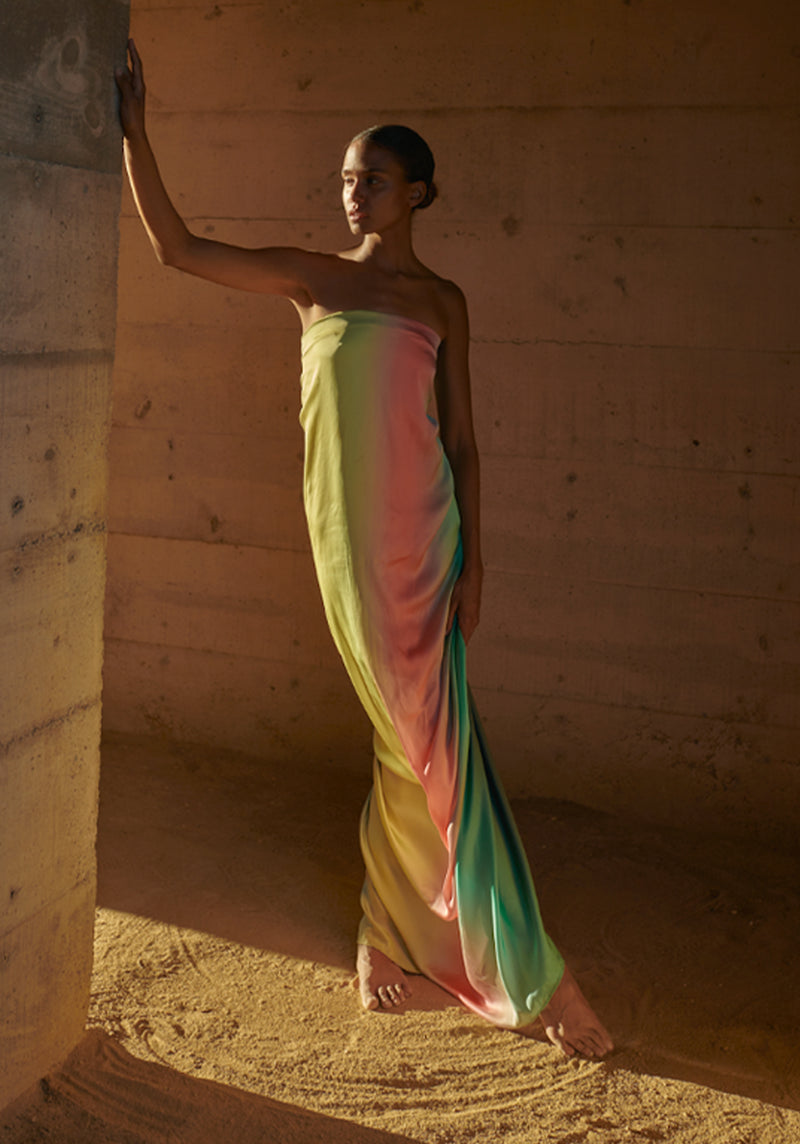 GIANNI DRESS LEAVES