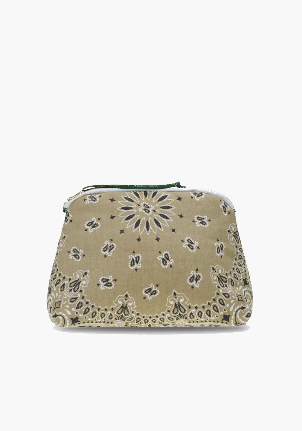 MINI ZIPPED POUCH TREFLE BEIGE VERT WEEKEND