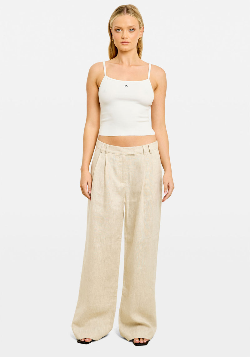 AISHA TAILORED PANT STONE