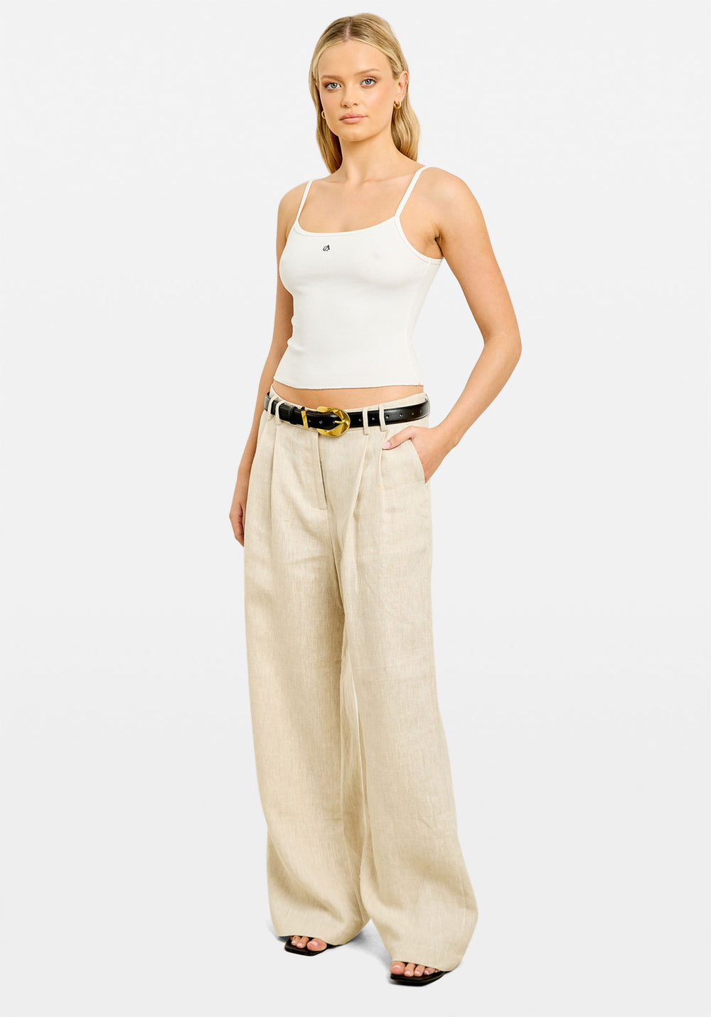 AISHA TAILORED PANT STONE