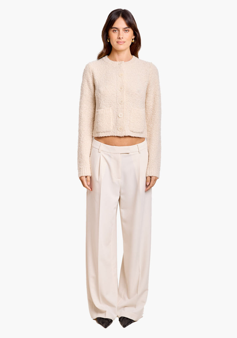 Pre-Order | BOUCLE CARDIGAN IVORY