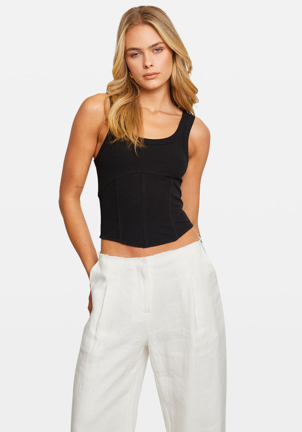 PRIMA CORSET LS TOP BLACK