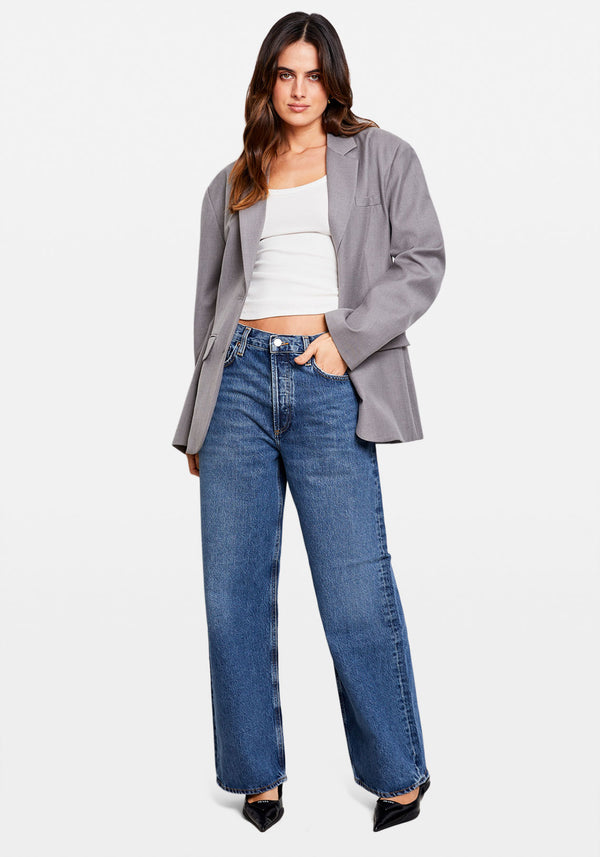 HANNAH BLAZER LIGHT GREY