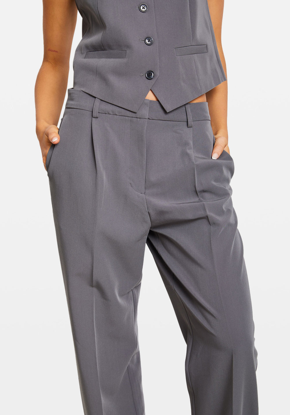 RAMONA TROUSERS IRON GATE