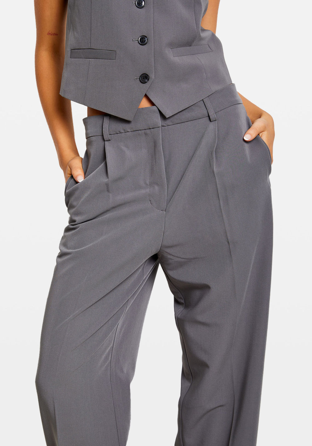 RAMONA TROUSERS IRON GATE