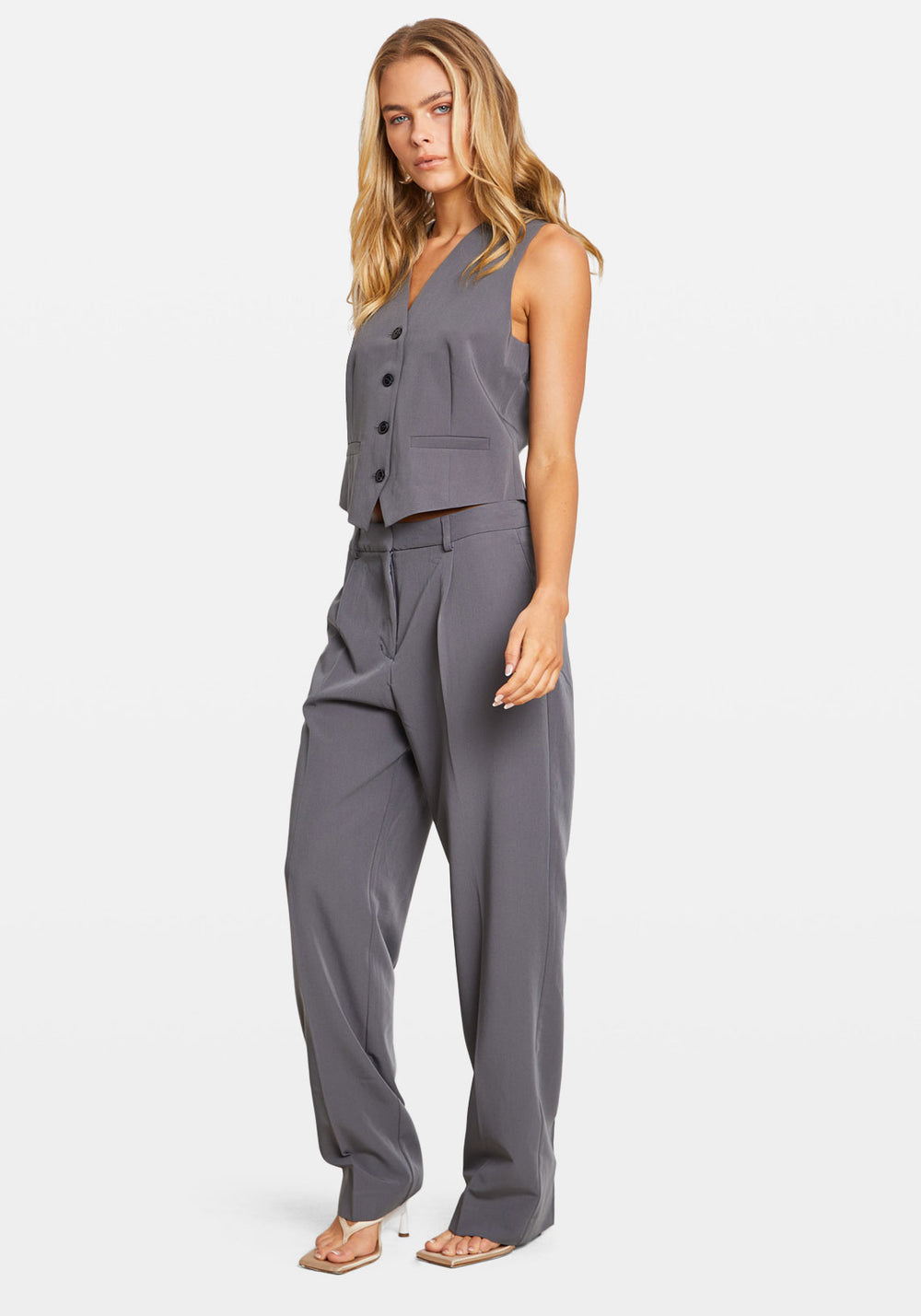 RAMONA TROUSERS IRON GATE