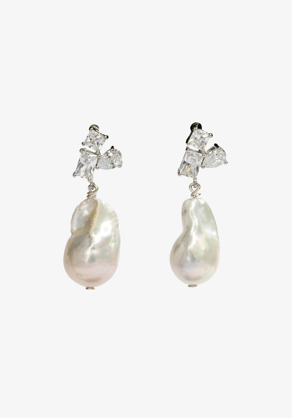 CRYSTAL TRIO EARRINGS