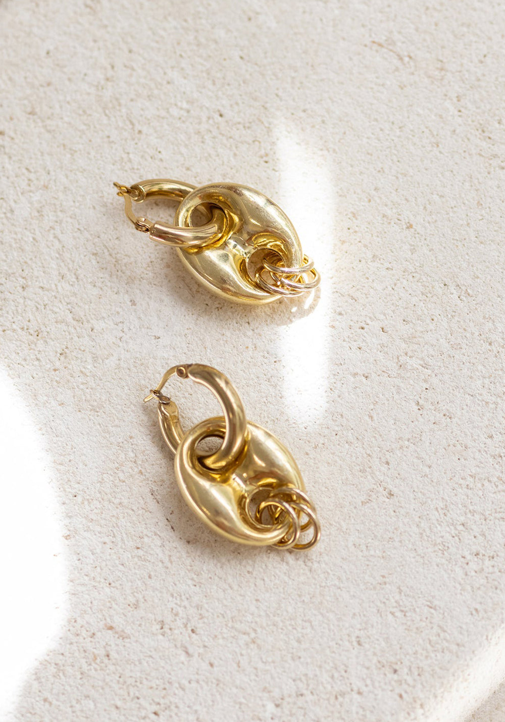 GOLD LINK EARRINGS