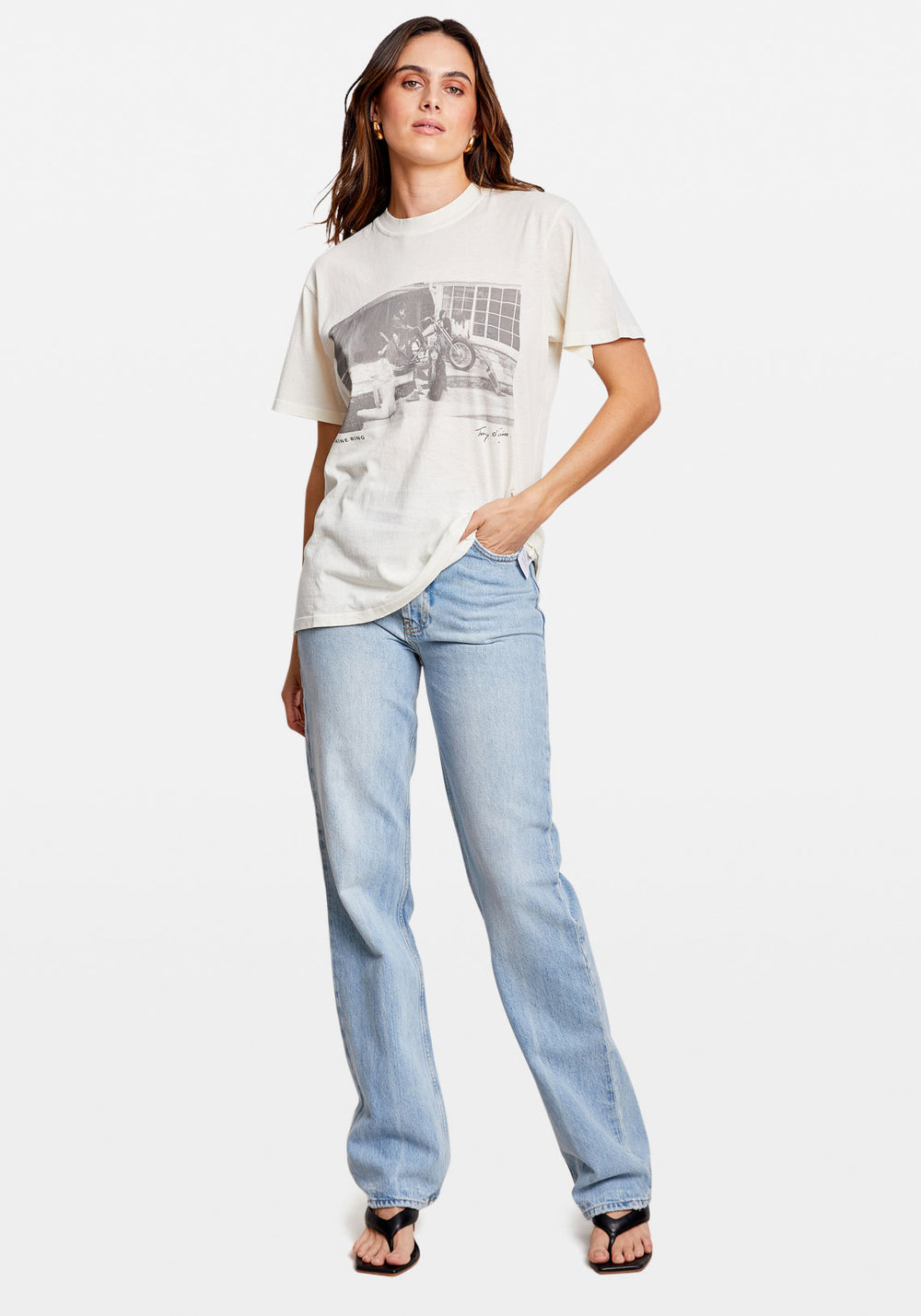 LILI TEE X AB ROLLING STONE WHITE