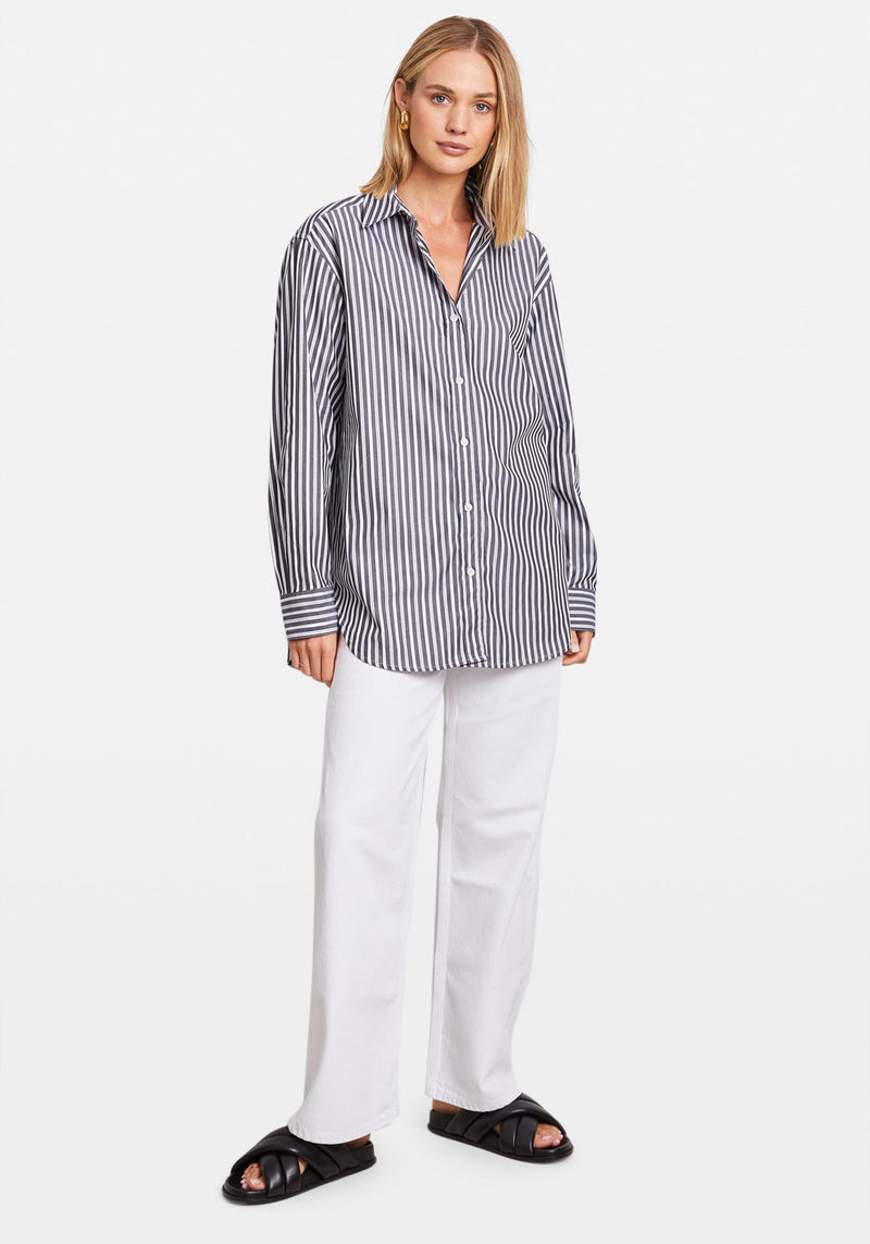 LOVA SHIRT BLACK STRIPE
