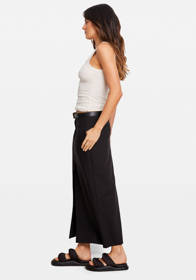 LOW RISE TAILORED MAXI SKIRT